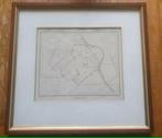 Antieke kaart van de gemeente Valkenburg Katwijk 1865, Antiek en Kunst, Ophalen