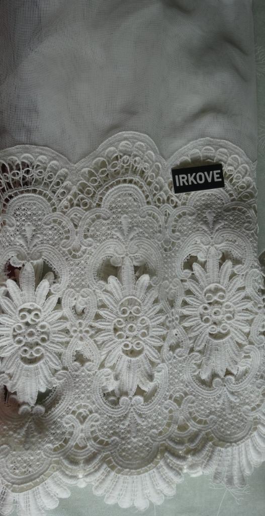 KANT STROOK / VITRAGE * Edelweiss *, Antiek en Kunst, Antiek | Kleden en Textiel, Verzenden