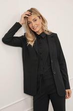 Studio Anneloes Jody blazer zwart heavy travelstof mt L, Studio Anneloes, Zwart, Maat 42/44 (L), Ophalen of Verzenden