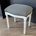 Vintage franse vanity kruk Brocante makeup stool krukje, Ophalen of Verzenden