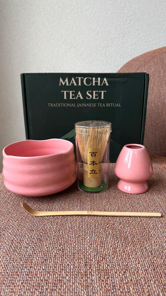 Matcha Set Roze - Nieuw & Ongebruikt!, Huis en Inrichting, Keuken | Keukenbenodigdheden, Nieuw, Verzenden
