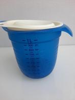 Tupperware Mengbeker Blauw litermaat / mixerkom, Nieuw, Blauw, Beker of Kan, Ophalen of Verzenden