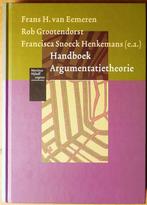 Handboek Argumentatietheorie; Schr v Eemeren; Uitg Nijhoff;, Ophalen of Verzenden, Zo goed als nieuw, Natuurwetenschap