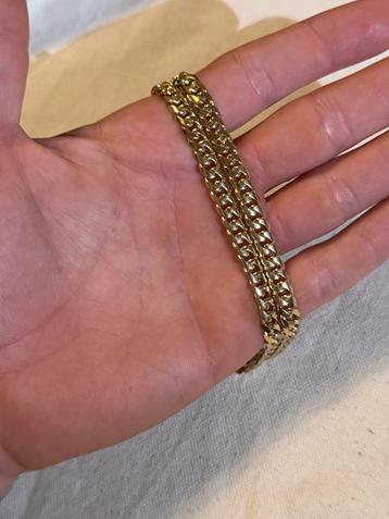 Cuban 14K massief gouden ketting beschikbaar voor biedingen