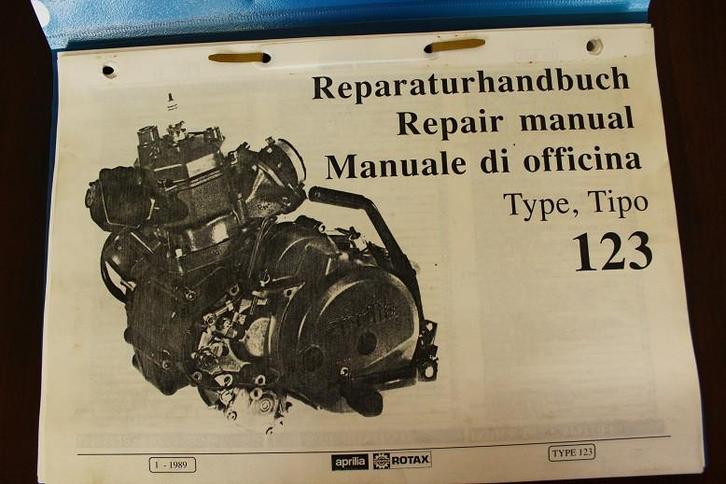 Aprilia Rotax type 123 1989 repair manual handbuch, Motoren, Handleidingen en Instructieboekjes, Aprilia, Ophalen of Verzenden