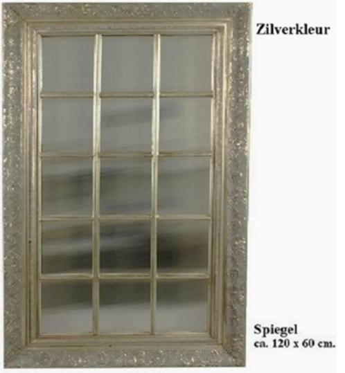 Spiegel zilverkleur ca. 120 x 60 NIEUW!, Huis en Inrichting, Woonaccessoires | Spiegels, Nieuw, Rechthoekig, Ophalen