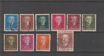 Suriname 1951. NVPH 285 t/m 294, Gestempeld. beschikbaar voor biedingen