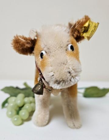 Steiff koe Bessy oud mohair vintage beer kalf antiek kalfje beschikbaar voor biedingen