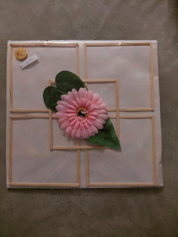 Handgemaakt Wandpaneel met Bloem, Huis en Inrichting, Woonaccessoires | Wanddecoraties, Nieuw, Ophalen