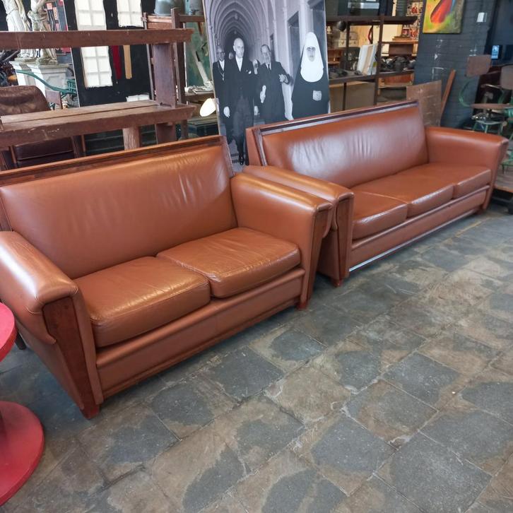 Schuitema banken. 2 en 3 zitter., Huis en Inrichting, Banken | Bankstellen, Gebruikt, Tweepersoons, 150 tot 200 cm, 75 tot 100 cm