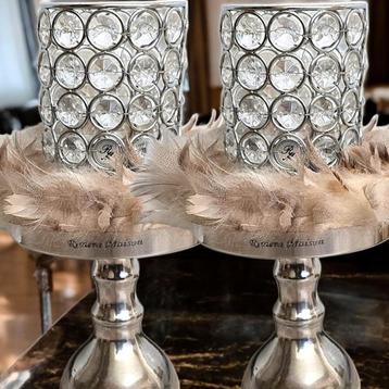  Rivièra maison waxine kandelaar cristal
&
 RM stand beschikbaar voor biedingen