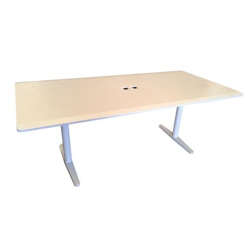 Vitra Vergadertafel Wit B200xD100 B-keus 2, Huis en Inrichting, Bureaus, Gebruikt, Bureau, Ophalen of Verzenden