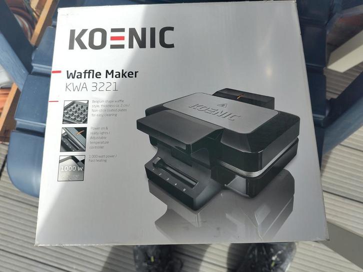 Koenic KWA 3221, Witgoed en Apparatuur, Wafelijzers, Gebruikt, Ophalen of Verzenden
