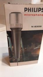 Vintage Philips N8302 microfoon, Muziek en Instrumenten, Microfoons, Ophalen of Verzenden, Gebruikt