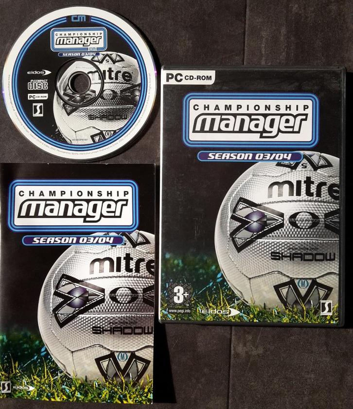 PC Game - Championship Manager 03/04 - Voetbal Manager, Spelcomputers en Games, Games | Pc, Zo goed als nieuw, Sport, 1 speler