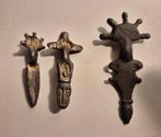 3 Merovingische fibulas brons bodemvondst, Ophalen of Verzenden