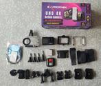 Z.G.A.N. Exprotrek 4K Action camera met toebehoren!! COMLEET, Audio, Tv en Foto, Actiecamera's, Ophalen of Verzenden, Zo goed als nieuw