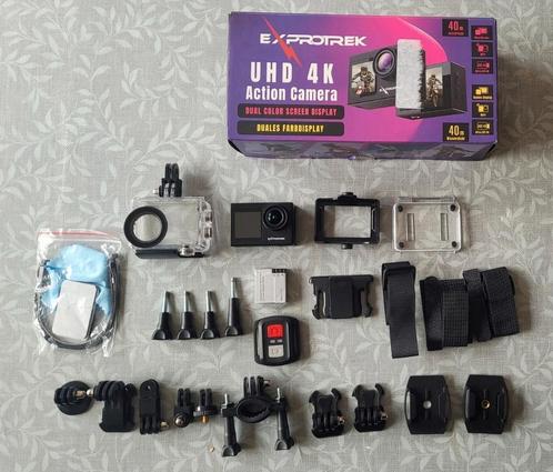 Z.G.A.N. Exprotrek 4K Action camera met toebehoren!! COMLEET, Audio, Tv en Foto, Actiecamera's, Zo goed als nieuw, Overige merken
