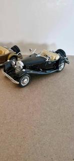 Mooie Mercedes 500k roadster,1936,Burago,1:20, 25 cm,zwart, Ophalen of Verzenden, Zo goed als nieuw, Auto