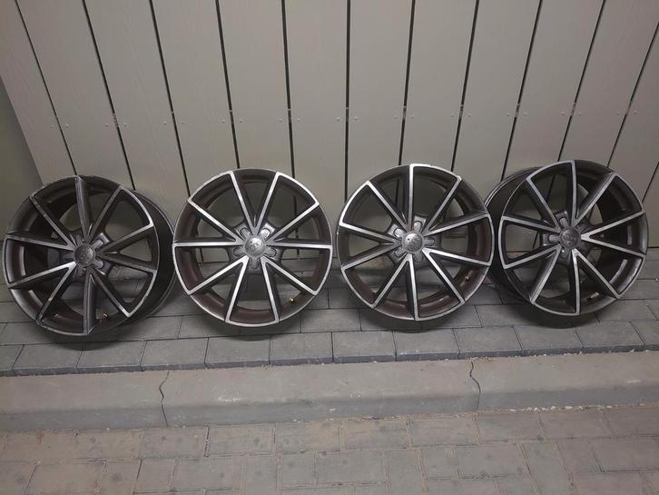 Audi/VW 18 inch LM velgen. 10 spaaks. 5x112. Naaf 66. ET43, Auto-onderdelen, Banden en Velgen, Velg(en), Zomerbanden, 18 inch