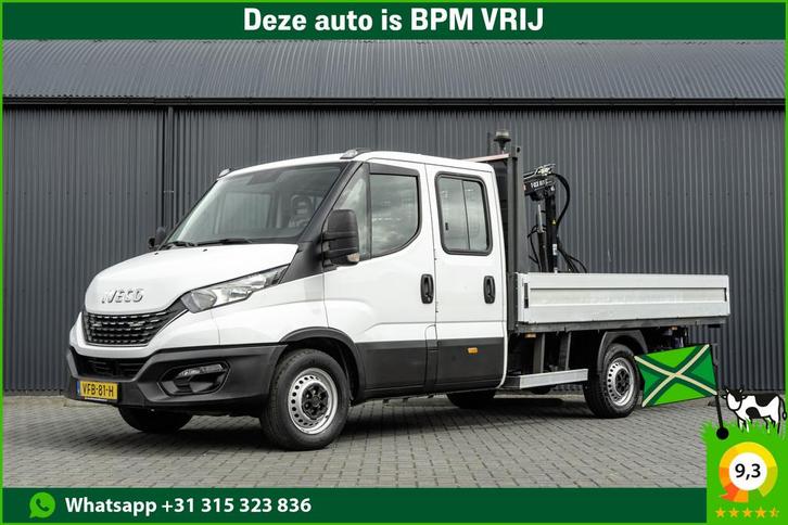 Iveco Daily 35S18D 375 | 3.0 180PK | Hiab 013 | 3.5T Trekgew, Auto's, Bestelauto's, Bedrijf, Te koop, ABS, Achteruitrijcamera