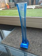 Bohemia Design Vaas - Diepblauw Tsjechisch Glas, Blauw, Ophalen of Verzenden, Minder dan 50 cm, Glas