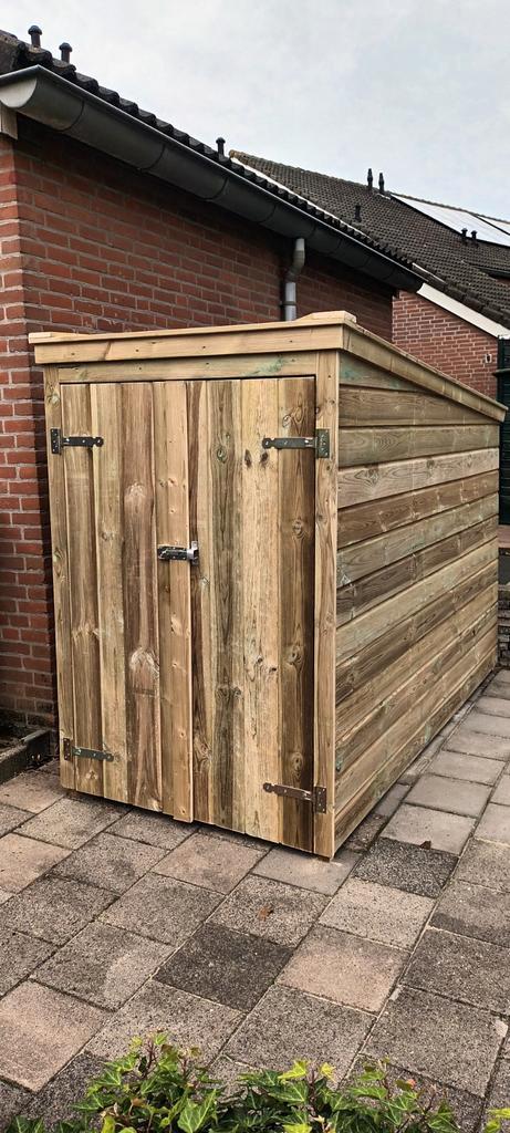 Berging schuur voor fiets/elektrische fiets/scooter/motor, Tuin en Terras, Bergingen en Tuinkasten, Nieuw, Hout, Ophalen of Verzenden