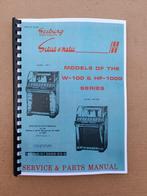 Service Manual: Seeburg W100/ HF100W (1953) jukebox nieuw !, Verzamelen, Automaten | Jukeboxen, Verzenden, Nieuw, 1950 tot 1960