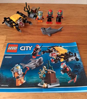 Lego city Diepzee startset 60091 complete set met boekje beschikbaar voor biedingen