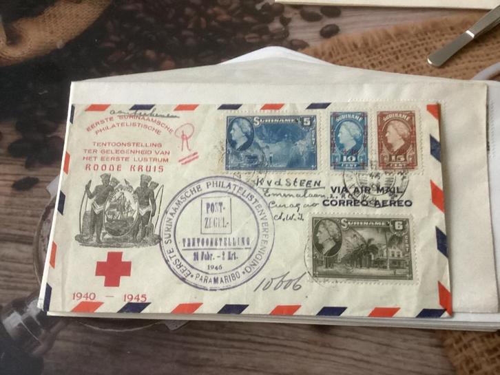 No4820 Suriname voorloper  Heb ook van Nederland jaargangen, Postzegels en Munten, Postzegels | Eerstedagenveloppen, Beschreven