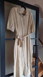 Beige jurk met ceintuur, Azzurro, Beige, Maat 42/44 (L), Nieuw