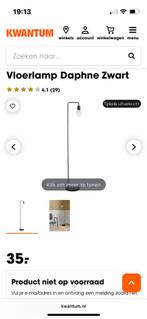 Industriële Zwarte Staande Lamp 2 stuks, Huis en Inrichting, Lampen | Vloerlampen, Ophalen, Zo goed als nieuw, Metaal, 100 tot 150 cm