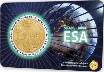 Coincard België 2025 € 2,50 munt "ESA" in BU. beschikbaar voor biedingen