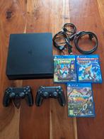 PS4 1TB + 2 Controllers + 3 Games, Spelcomputers en Games, Met games, Met 2 controllers, Ophalen of Verzenden, Zo goed als nieuw