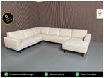 GRATIS LEVERING U-bank Beige 350x265x160 SHOWROOMMODEL, Hoekbank, Ophalen of Verzenden, Vierpersoons of meer, 300 cm of meer