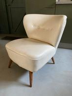 Vintage Cocktail Stoeltje Crème Skai, Ophalen, Gebruikt, Wit, Eén