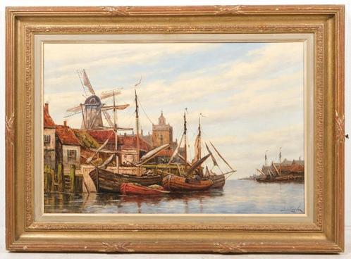 Schilderij Hermanus Koekkoek II (1836-1909) gesign., Antiek en Kunst, Kunst | Schilderijen | Klassiek, Ophalen of Verzenden