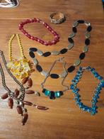 Vintage kettingen jaren 60/70 + armband, Overige materialen, Overige kleuren, Ophalen of Verzenden, Zo goed als nieuw