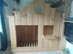 Houten Stapelbed, Ophalen, Gebruikt, Lattenbodem, 70 tot 85 cm