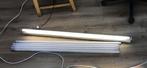 TL Armatuur + Lampen 120 cm, Huis en Inrichting, Lampen | Plafondlampen, Ophalen of Verzenden, Gebruikt, Metaal, TL Lampen