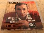 Charles Aznavour - Que C'est Triste Venise - EP, Gebruikt, 7 inch, Ophalen of Verzenden, Pop