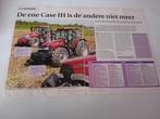 Boerderij trekker test Case IH, MC Cormick.  Folder, Ophalen of Verzenden, Gelezen, Tractor en Landbouw