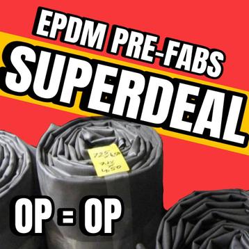 EPDM Prefabs en Rollen | € 8,50m² excl. btw beschikbaar voor biedingen
