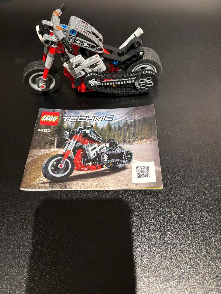 Lego Technic 42132 Motorfiets, Kinderen en Baby's, Speelgoed | Duplo en Lego, Zo goed als nieuw, Lego, Complete set, Ophalen of Verzenden