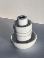 Isolator zware witte porseleinen kandelaar, Antiek en Kunst, Ophalen of Verzenden