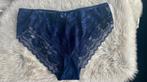 Blauw slipje met veel kant - L/XL, Kleding | Dames, Ondergoed en Lingerie, Verzenden, Blauw, Slip