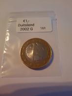 €1,- Duitsland 2002 G, Postzegels en Munten, Munten | Europa | Euromunten, Ophalen of Verzenden, Duitsland, 1 euro, Losse munt