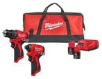 Milwaukee M12 BLPP2D-202B 12V Li-ion accu combiset in tas, Ophalen of Verzenden, Nieuw