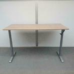 Slinger verstelbaar zit-sta bureau 160x80 cm grijs frame