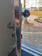 Hardhouten massieve Buitendeur, Doe-het-zelf en Verbouw, Ophalen of Verzenden, Gebruikt, Rvs, Klink of Kruk